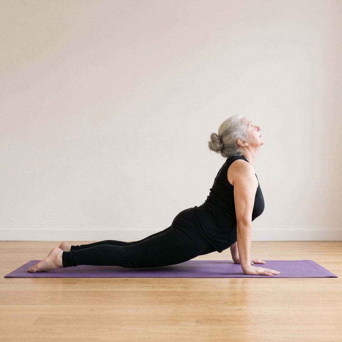 Michelle demonstrating Cobra Pose